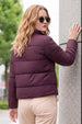 BURGUNDY LUXE PUFFER JACKET