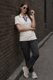 Stripe Collar Marshmallow Regular Fit Premium Pique Lycra Polo T-Shirt