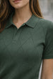 Elite Diamond Olive Regular Fit Flatknit Premium Polo T-Shirt