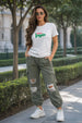 Veggies White Printed Regular Fit T-Shirt