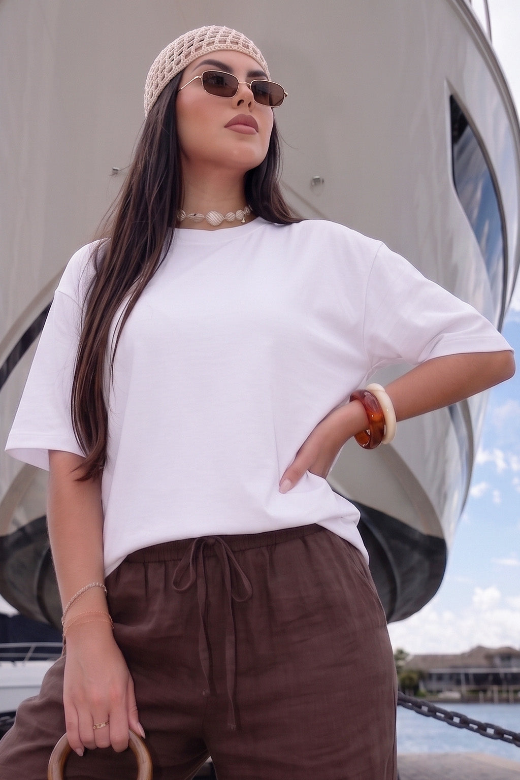 White Plain Oversized T-Shirt