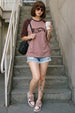 Hot Mess Brown Oversized Graphic Printed T-Shirt