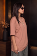 Cork Plain Oversized T-Shirt