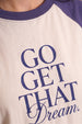 Go Get That Swanwhite Oversized Graphic Printed T-Shirt