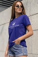 The Coastal Clubs Royal Blue Printed Regular Fit T-Shirt