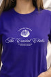 The Coastal Clubs Royal Blue Printed Regular Fit T-Shirt