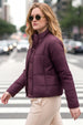 BURGUNDY LUXE PUFFER JACKET