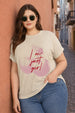 Just Girl Swanwhite Plus Size Printed T-shirt