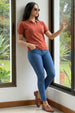 Elite Diamond Orange Regular Fit Flatknit Premium Polo T-Shirt