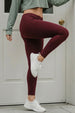 Brown Regular Fit Plain Legging
