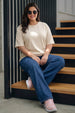 Swanwhite Plain Plus Size Oversized T-shirt