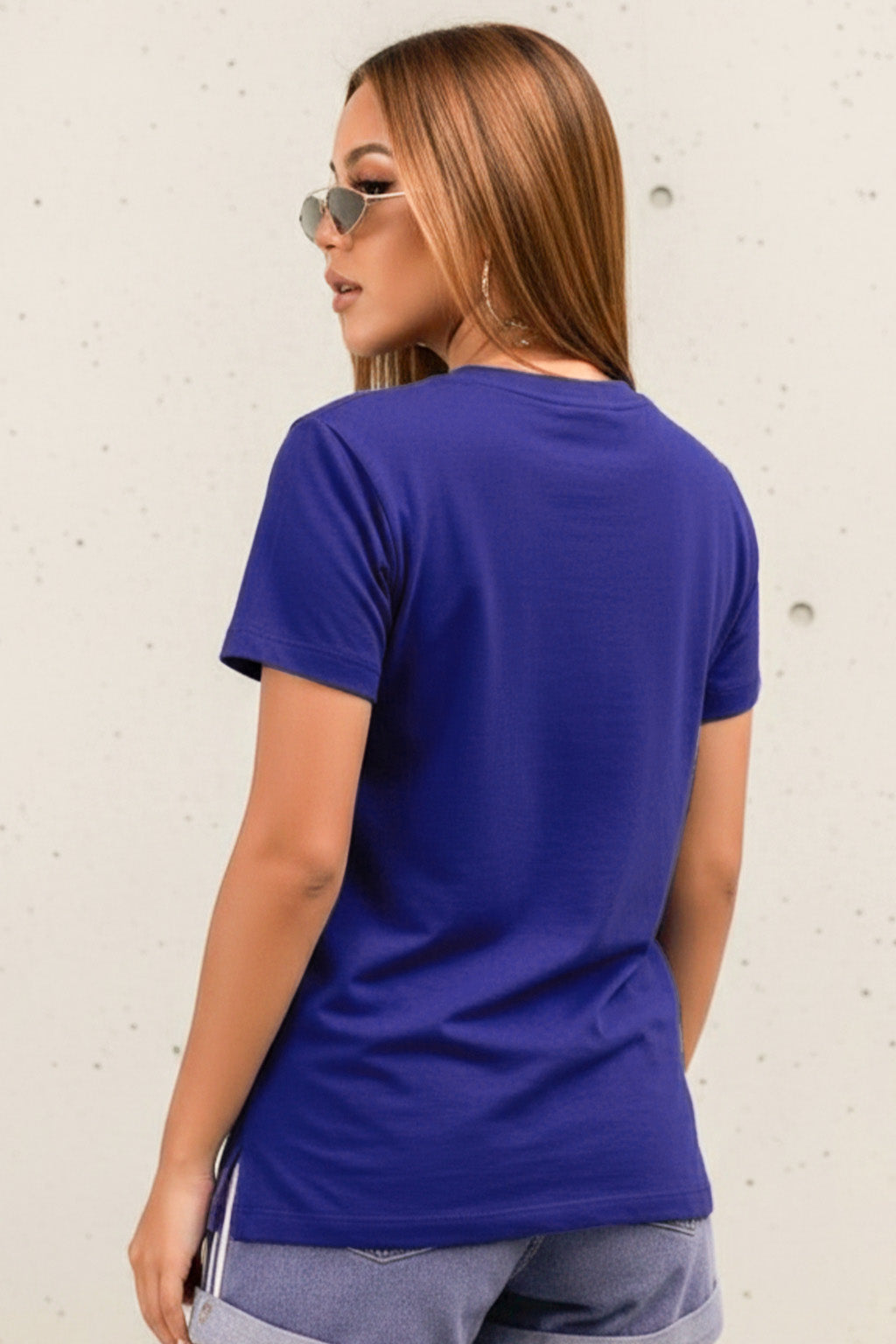 The Coastal Clubs Royal Blue Printed Regular Fit T-Shirt