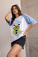 Feeling Pookie White Oversized Graphic T-Shirt