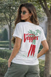 Veggies White Printed Regular Fit T-Shirt