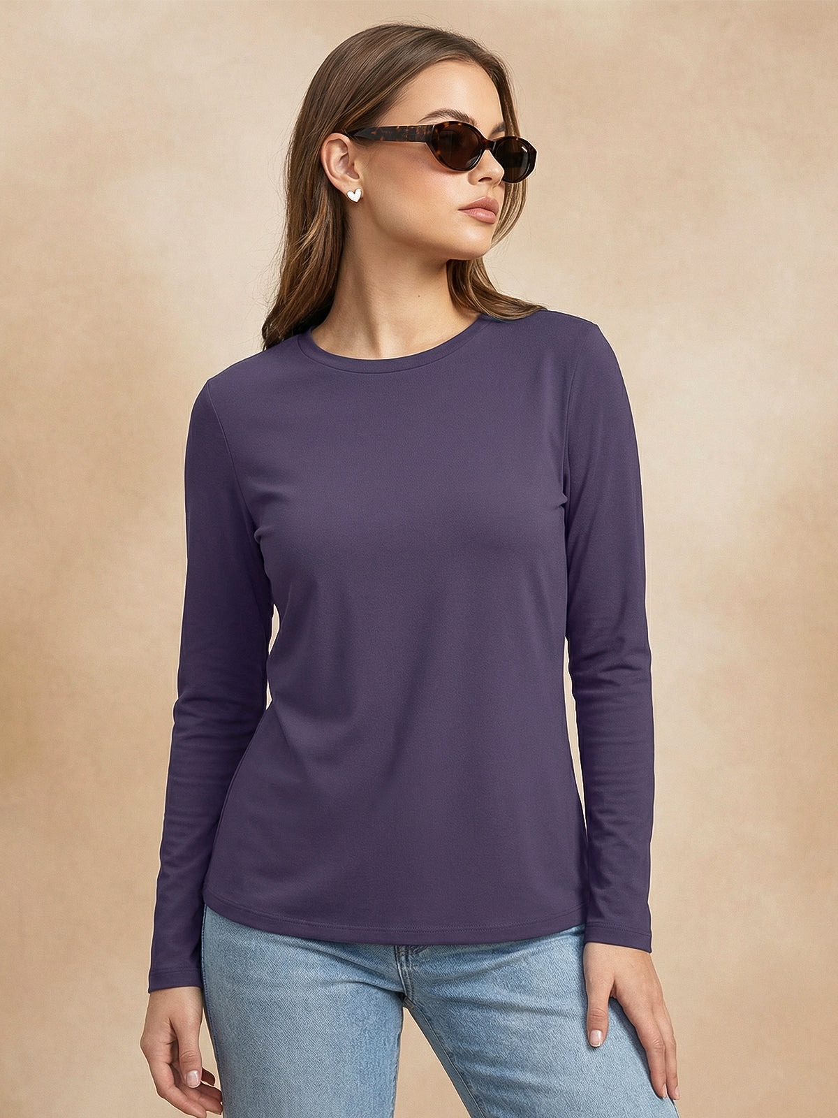 Future Dusk Plain Full Sleeve Regular Fit T-Shirt