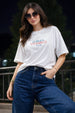 Vitamin D White Graphic Printed Oversized T-Shirt