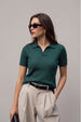 Elite Diamond Green Regular Fit Flatknit Premium Polo T-Shirt
