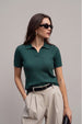 Elite Diamond Green Regular Fit Flatknit Premium Polo T-Shirt