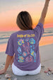 Sound Of Sea Future Dusk Oversized Printed T-Shirt