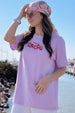 Disney Grogu Yoda Lilac Oversized Graphic T-Shirt