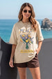 Blossom Dreams Swanwhite Oversized Graphic T-Shirt