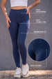 Navy Plain 2 Pocket Skin Fit Legging