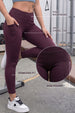 Wine Plain 2 Pocket Skin Fit Legging