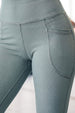 Peal Aqua Textured 2 Pocket Skin Fit Legging