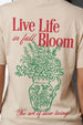 Slow Living  Swanwhite Regular Fit Printed T-shirt
