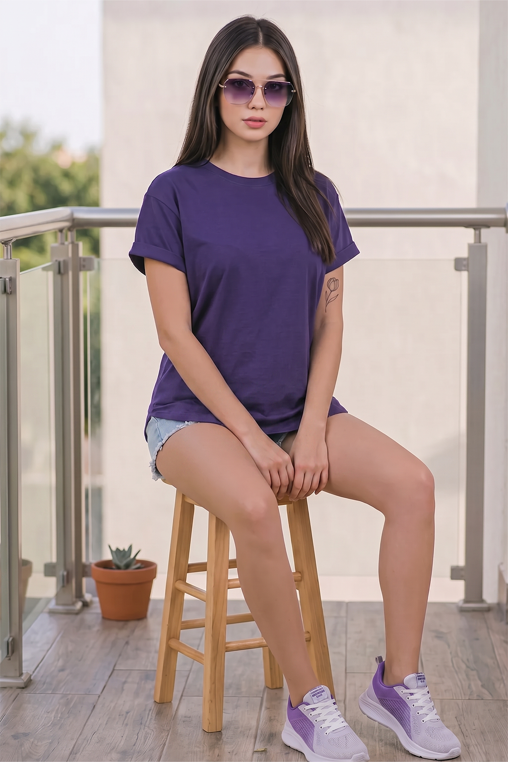 Future Dusk  Plain Boyfriend Fit T-Shirt