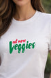 Veggies White Printed Regular Fit T-Shirt
