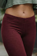 Brown Regular Fit Plain Legging