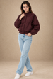 STAND COLLAR WINE JACKET