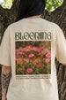 Blooming Swanwhite Oversized Graphic Printed T-Shirt