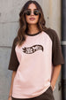 Hot Mess Brown Oversized Graphic Printed T-Shirt