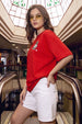 Game Over Red Oversized Fit Graphic T-Shirt