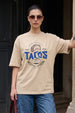 Tacos Swanwhite Oversized Graphic T-Shirt