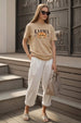 Karma Swanwhite Printed Regular Fit T-Shirt
