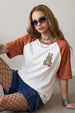 Teddy White Oversized Graphic T-Shirt