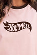 Hot Mess Brown Oversized Graphic Printed T-Shirt