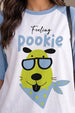 Feeling Pookie White Oversized Graphic T-Shirt