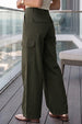 Olive Structured 5 Pocket Straight Fit Woven Cargo