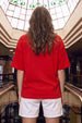 Game Over Red Oversized Fit Graphic T-Shirt