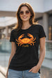Crabby Black Printed Regular Fit T-Shirt