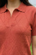 Elite Diamond Orange Regular Fit Flatknit Premium Polo T-Shirt