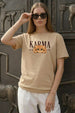 Karma Swanwhite Printed Regular Fit T-Shirt