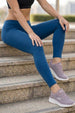 Royal Blue Regular Fit Plain Legging