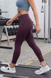 Wine Plain 2 Pocket Skin Fit Legging