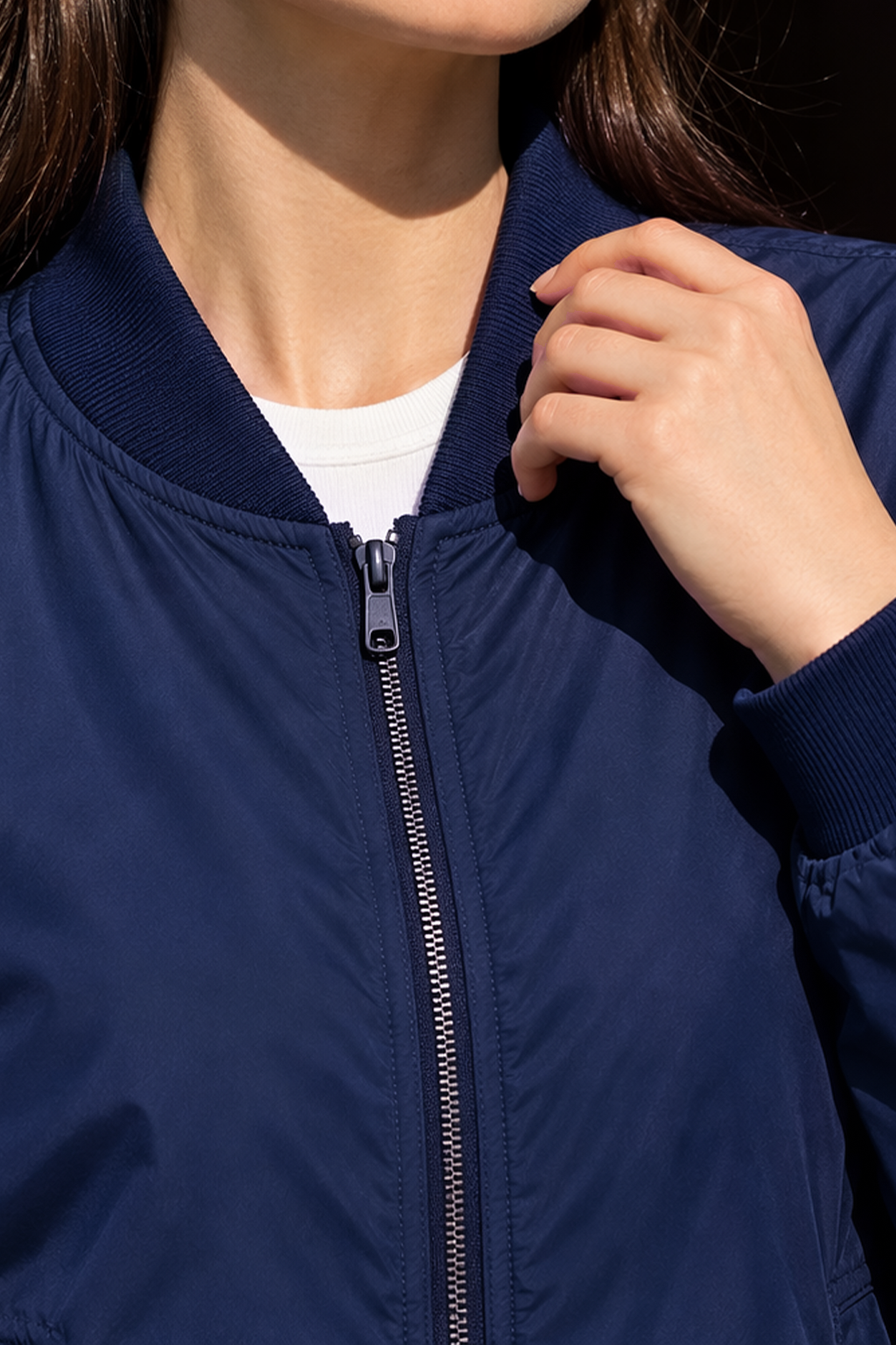EVERYDAY NAVY BLUE BOMBER JACKET