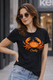 Crabby Black Printed Regular Fit T-Shirt